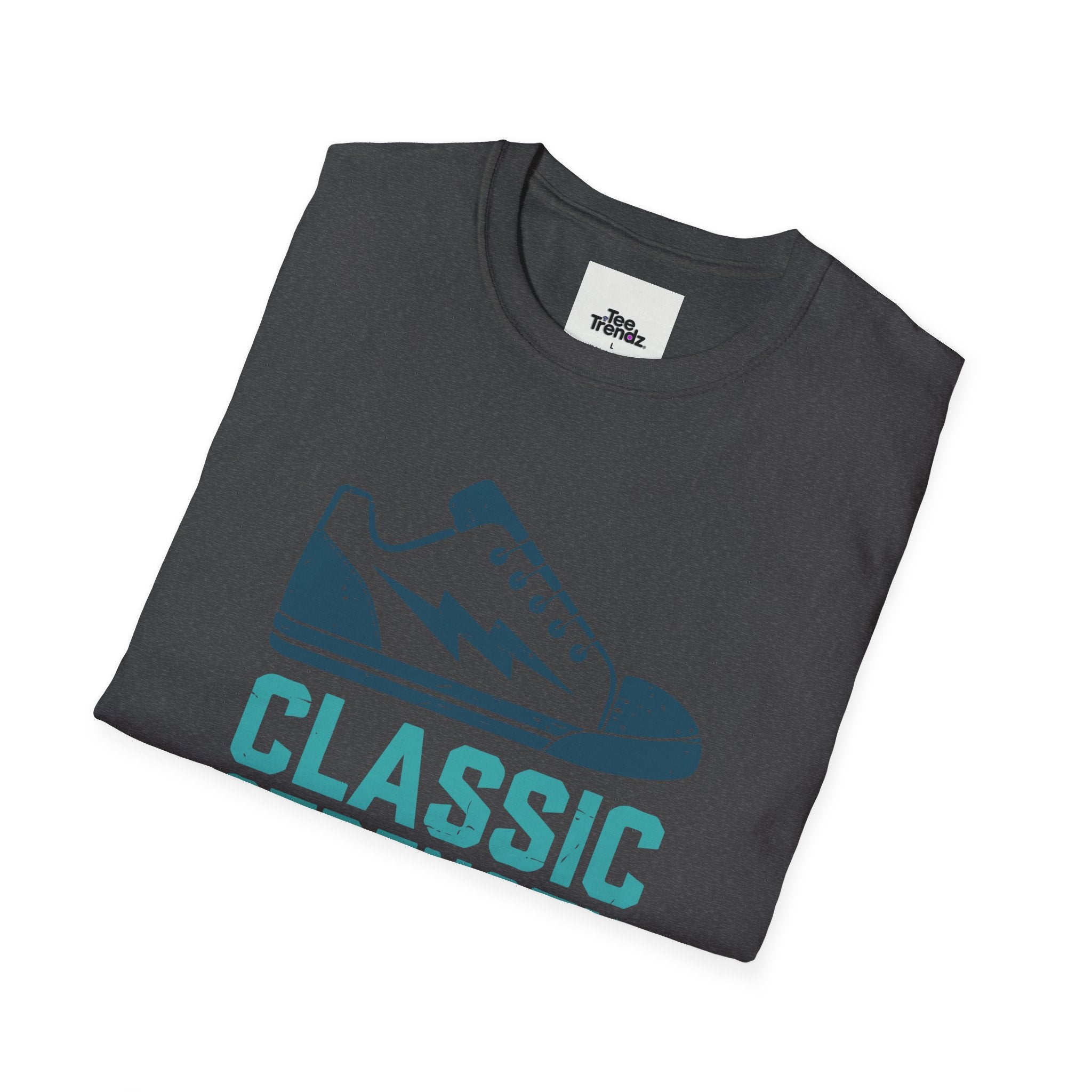 Classic Strength Sneaker T-Shirt — Retro Athletic Tee with 'Classic Strength' Design