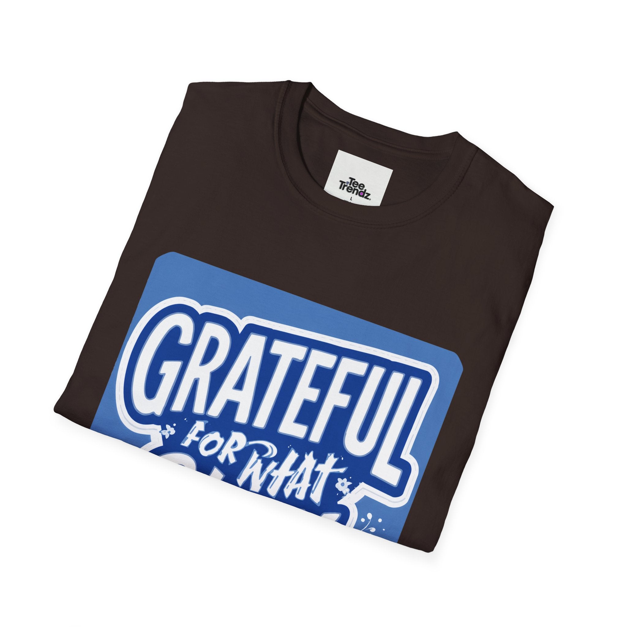 Grateful For What Stays T-Shirt — Positive Gratitude Graphic Tee