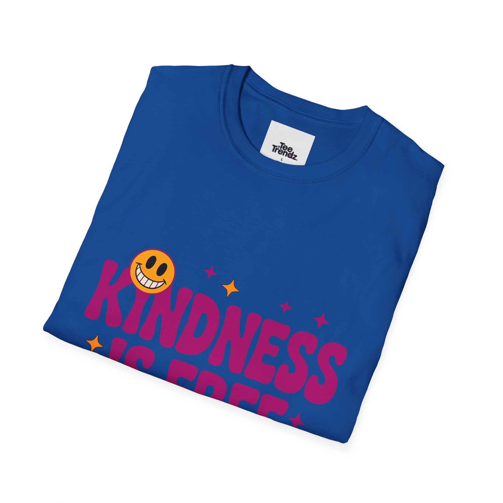 Kindness Is Free T-Shirt — Positive Message Smile Tee
