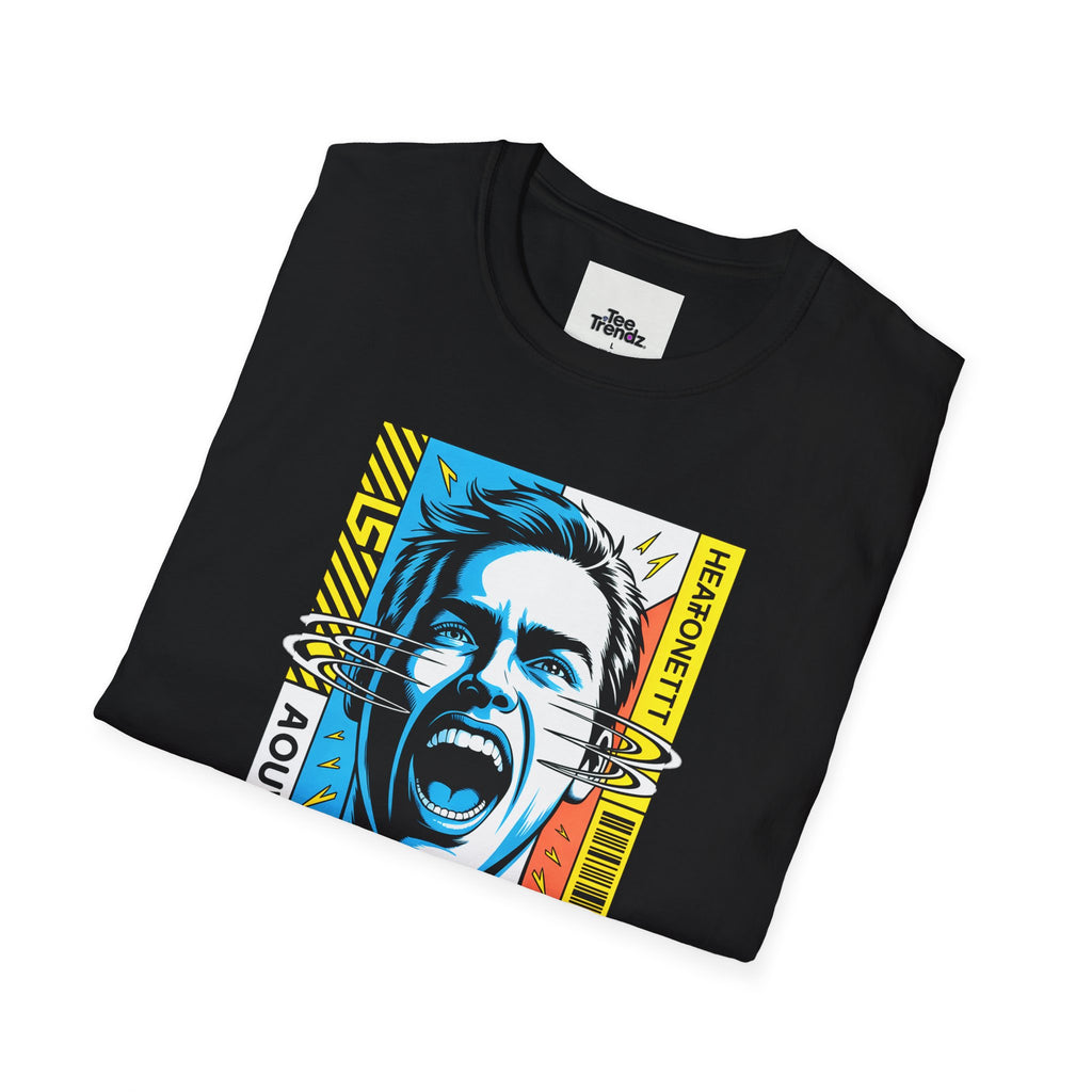 Stay Loud Graphic T-Shirt — Bold Pop Art Scream Design