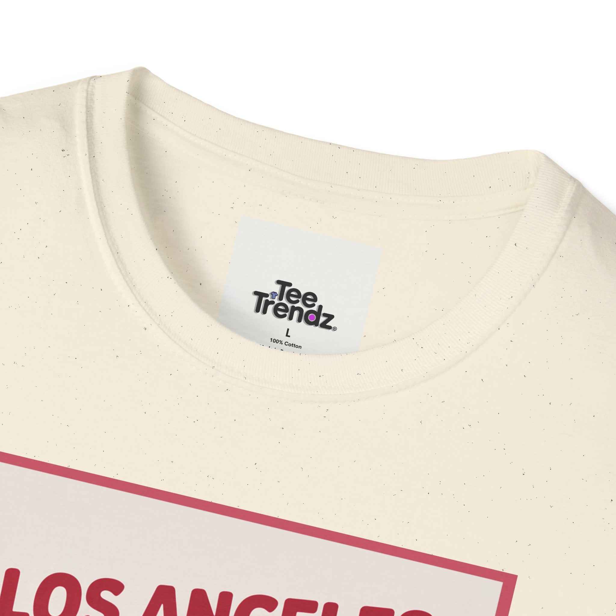Los Angeles Hot Dog Cartoon T-Shirt – Cute Retro Japanese Text Streetwear