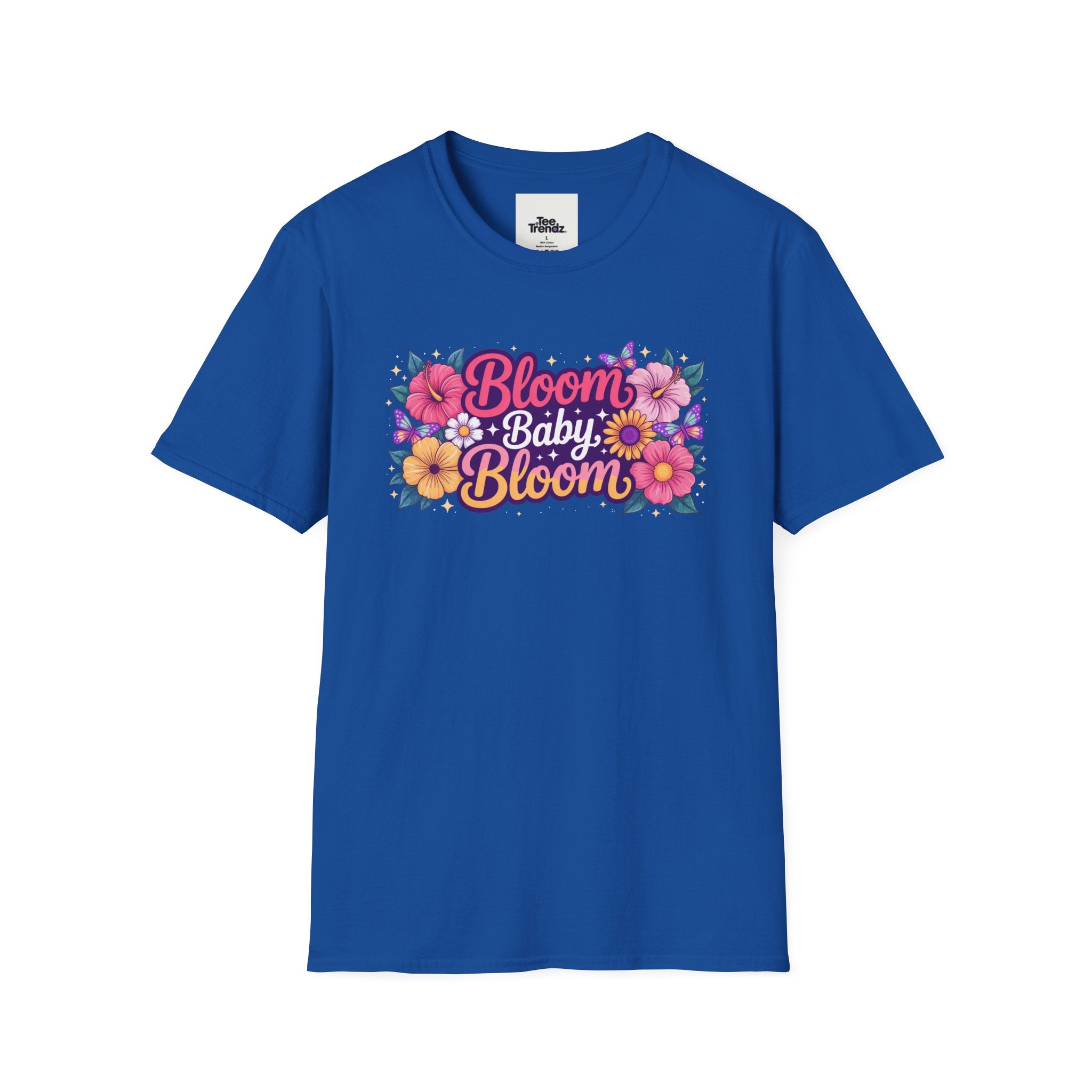 Bloom Baby Bloom Floral T-Shirt — Cute Spring Garden Tee for New Moms & Moms-to-Be