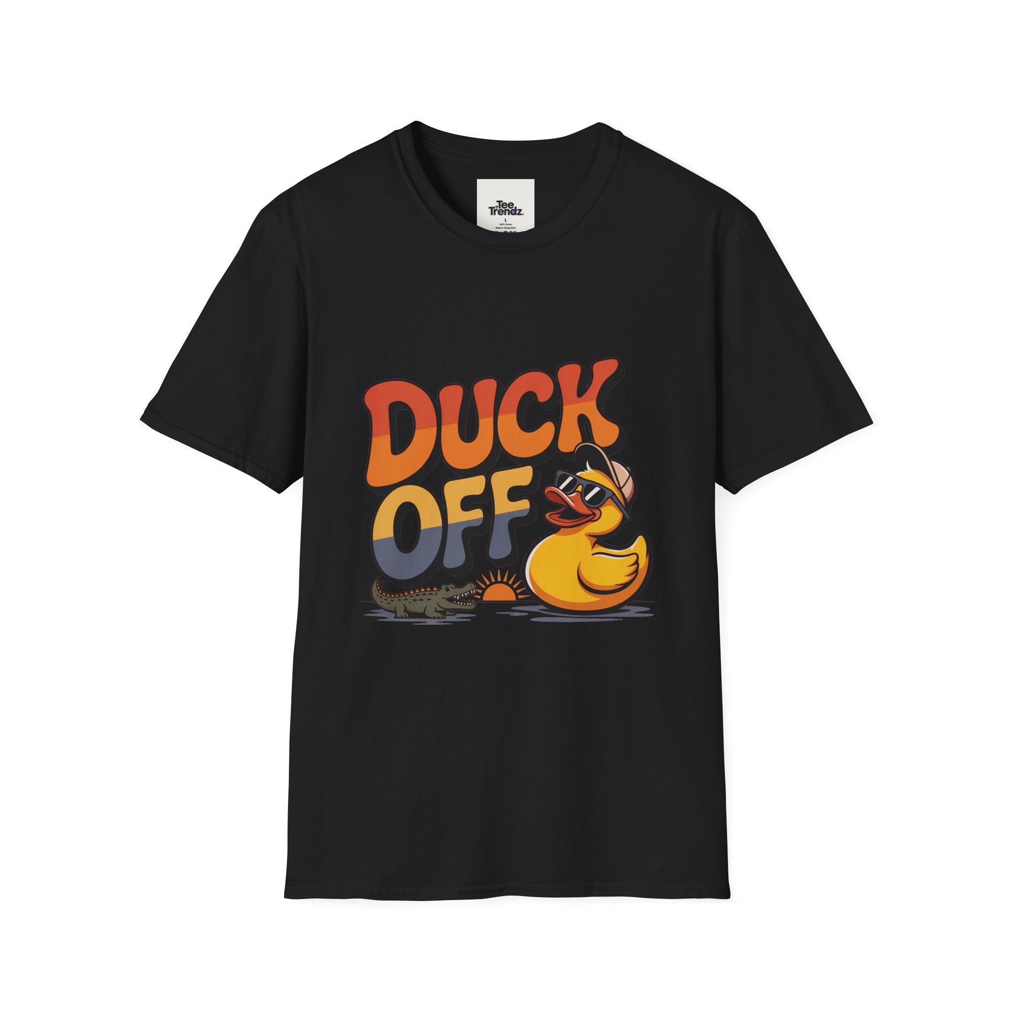 Duck Off Graphic T-Shirt — Funny Rubber Duck Cartoon Tee