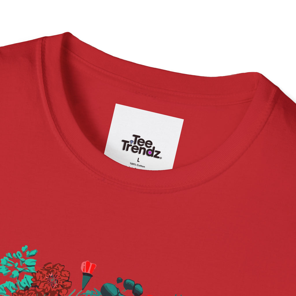 Floral Frida-Inspired Portrait T-Shirt