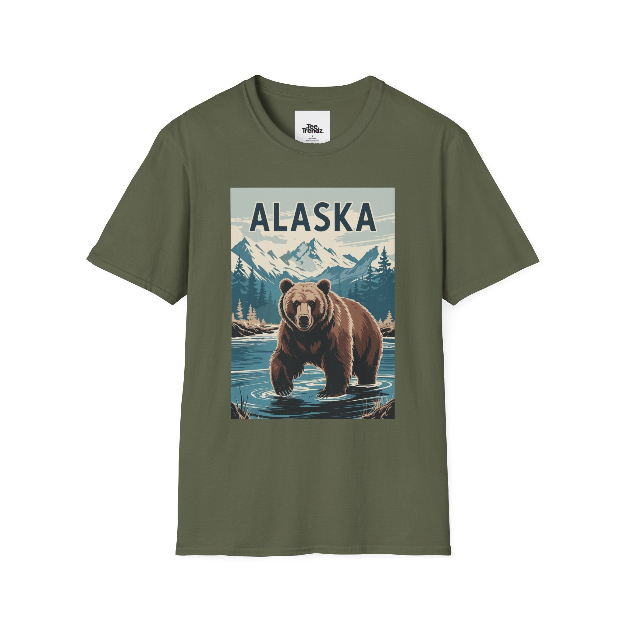 Alaska Bear T-Shirt — Vintage Mountain Wildlife Tee