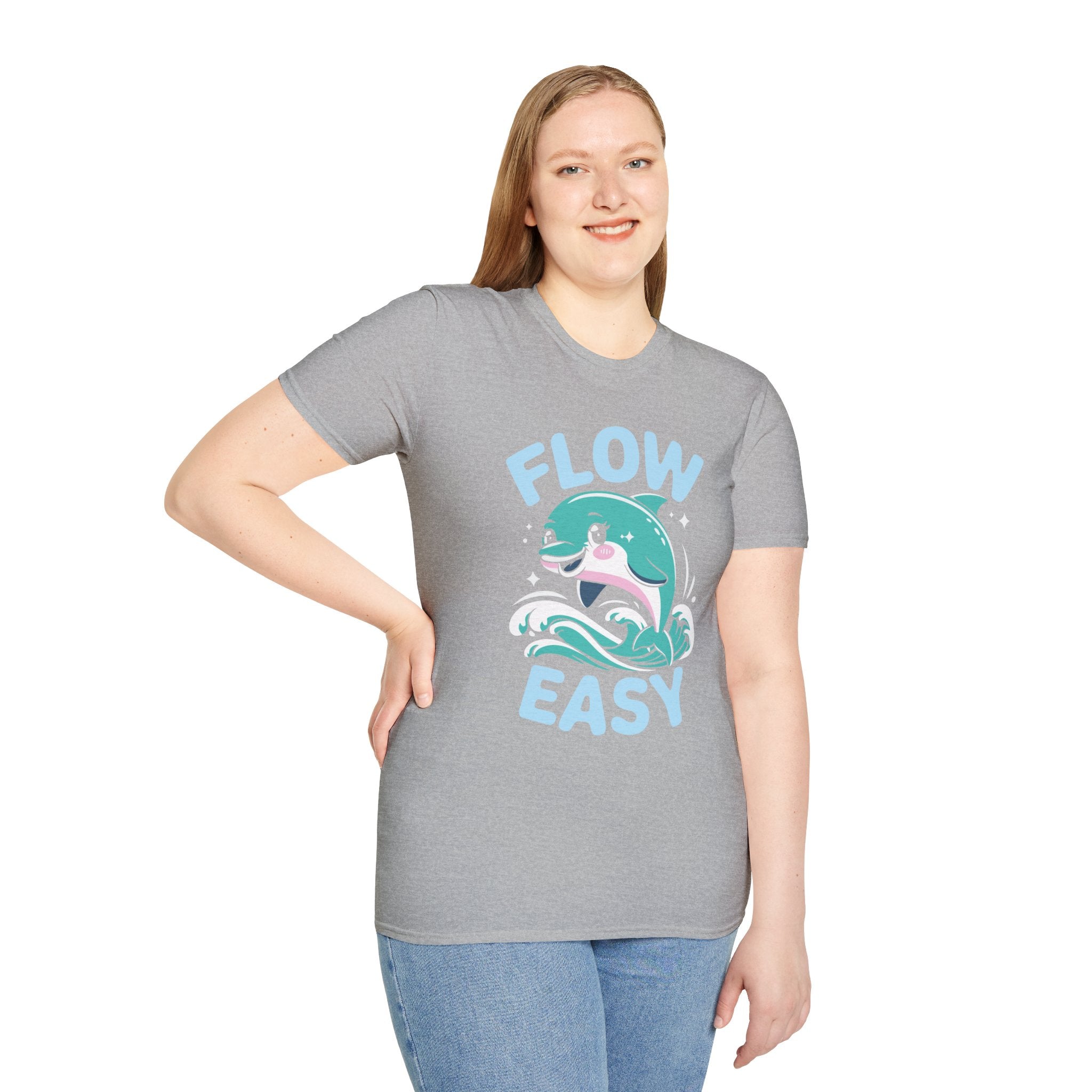 Flow Easy Dolphin T-Shirt — Cute Sea Life Graphic Tee