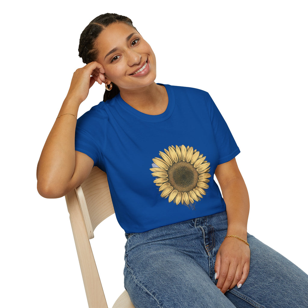 Sunflower Graphic T‑Shirt — Vintage Botanical Floral Tee