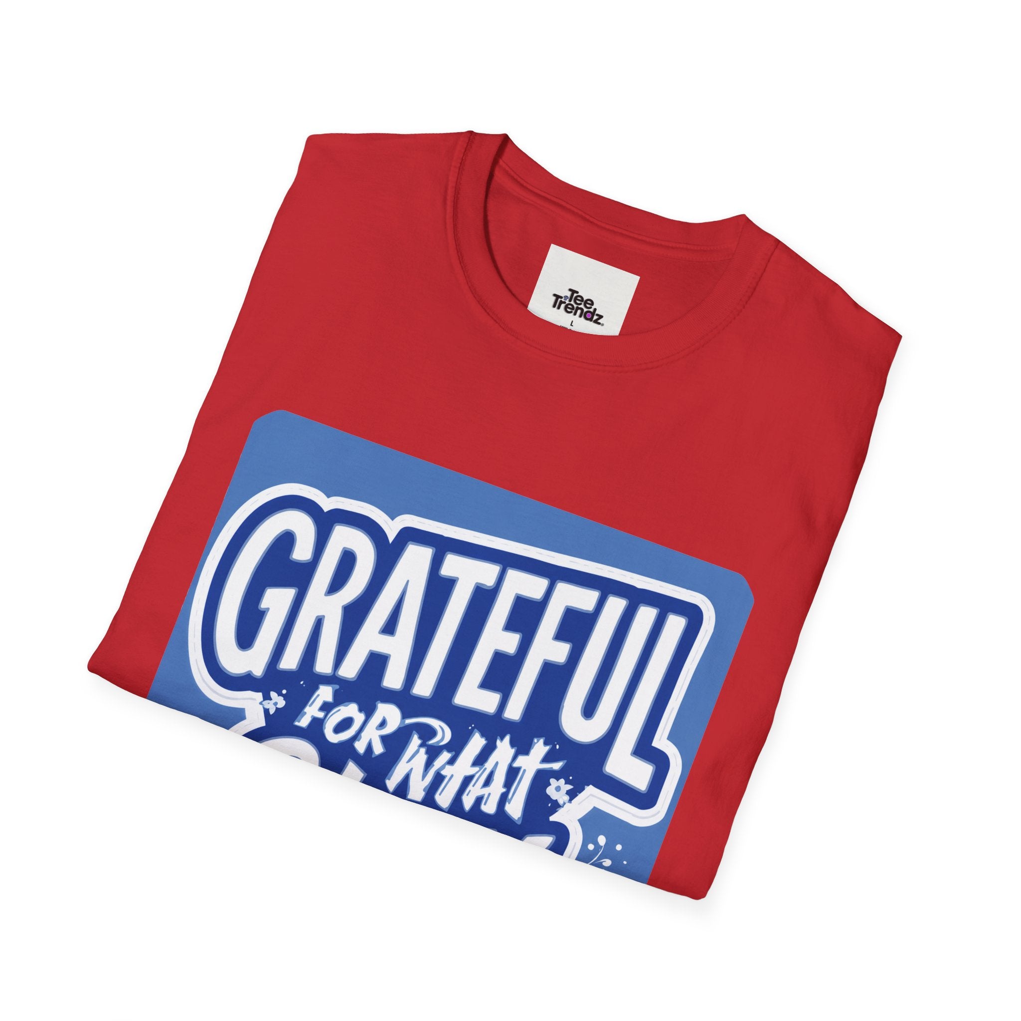 Grateful For What Stays T-Shirt — Positive Gratitude Graphic Tee
