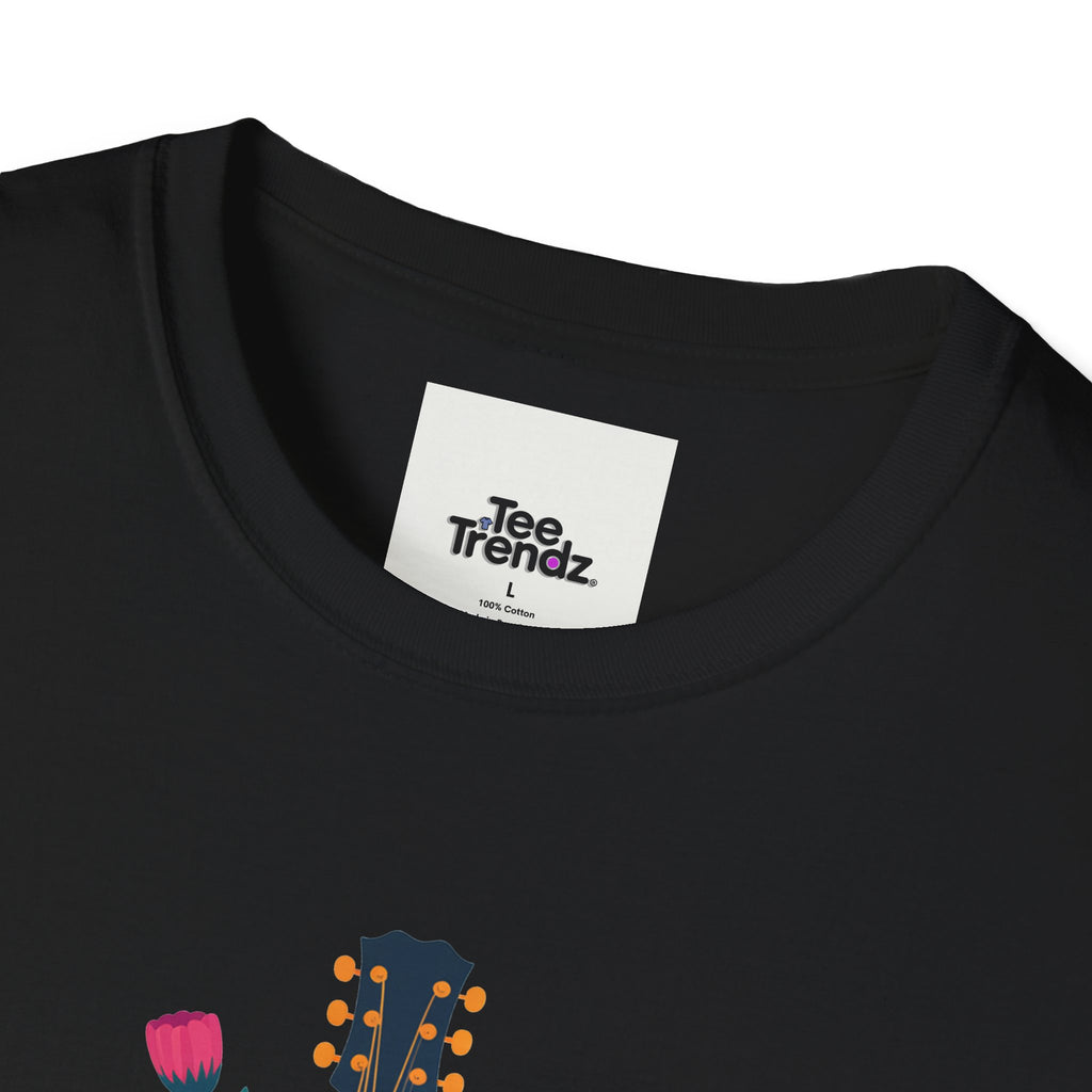 Nashville Vibes Guitar T-Shirt – Floral Music Festival Tee