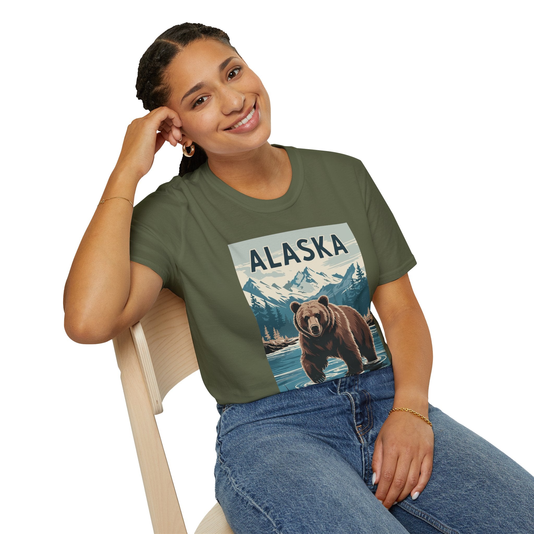 Alaska Bear T-Shirt — Vintage Mountain Wildlife Tee