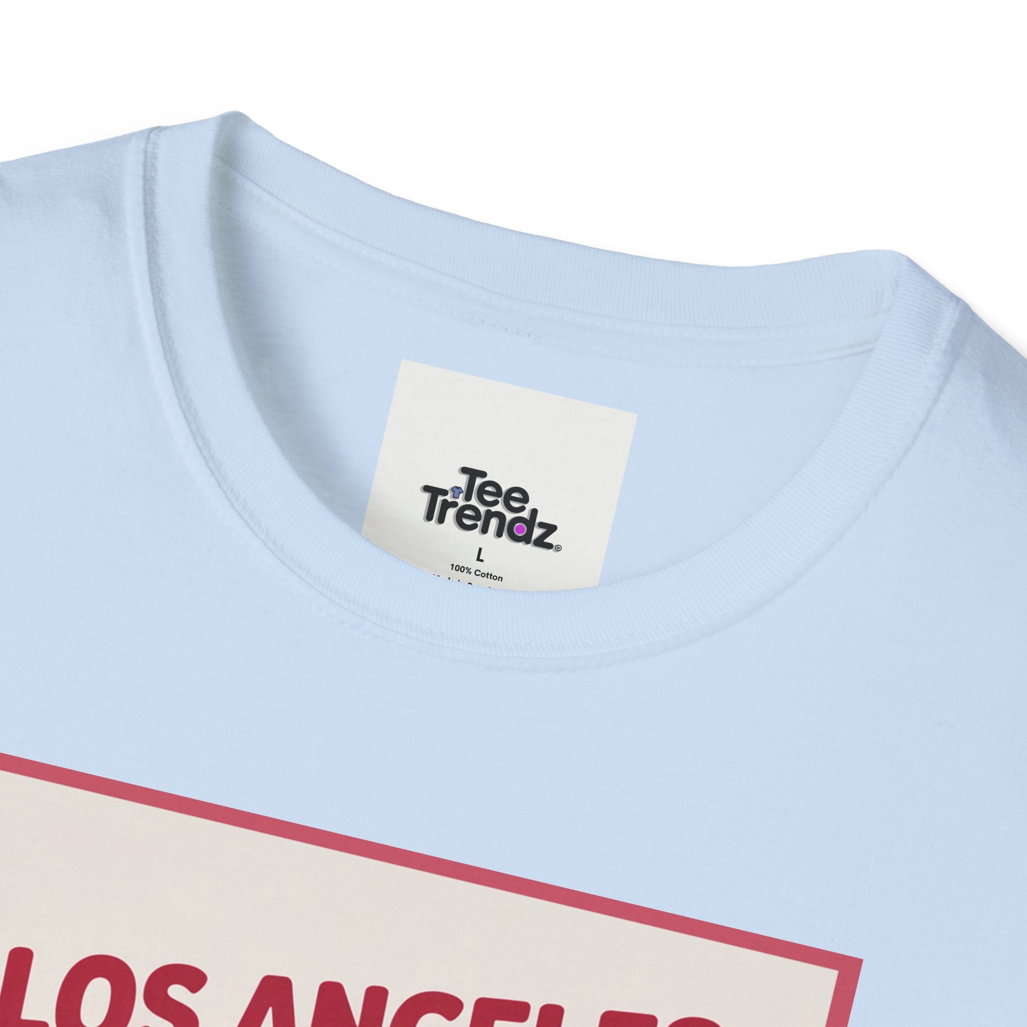 Los Angeles Hot Dog Cartoon T-Shirt – Cute Retro Japanese Text Streetwear