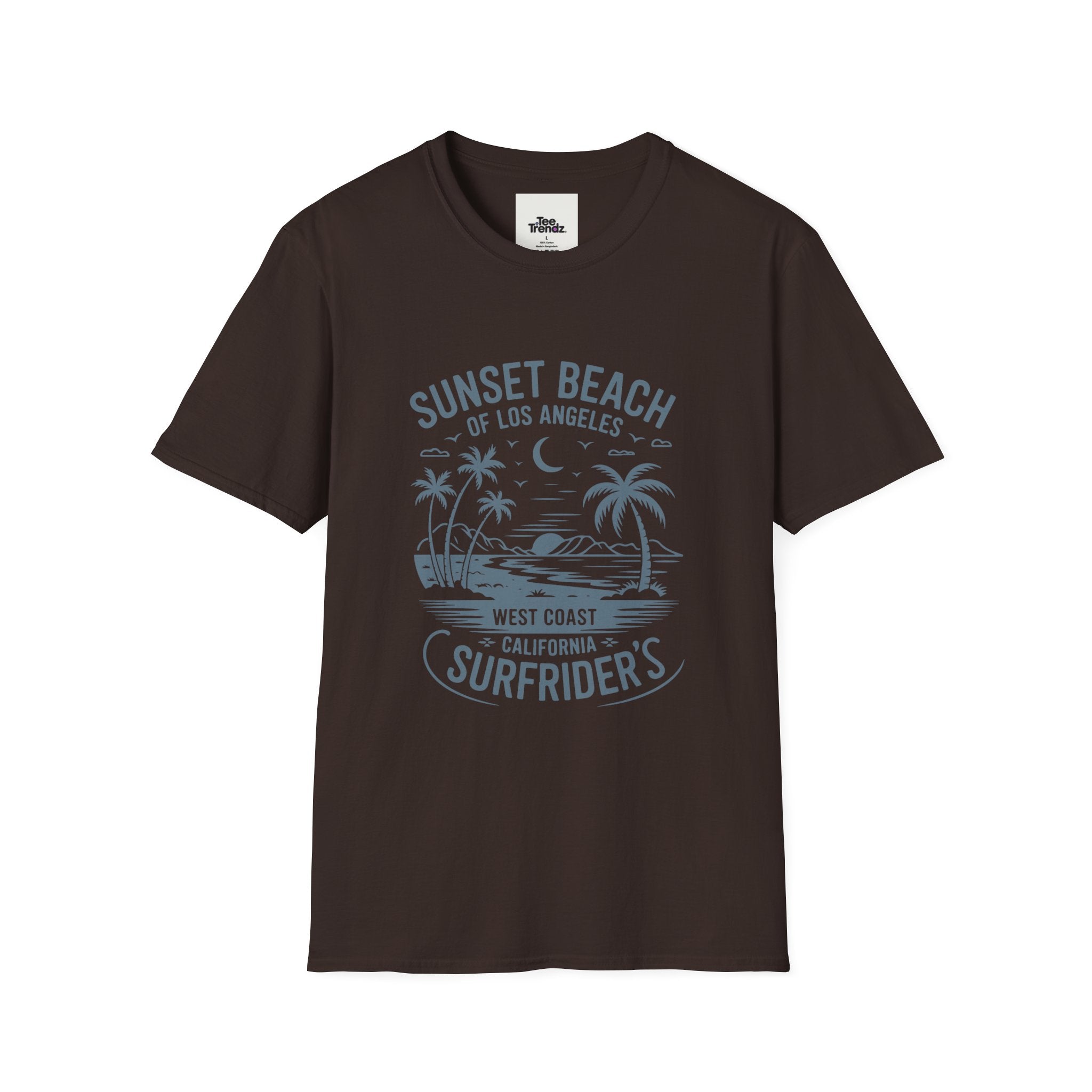 Sunset Beach Surfrider T-Shirt — West Coast California Surf Tee