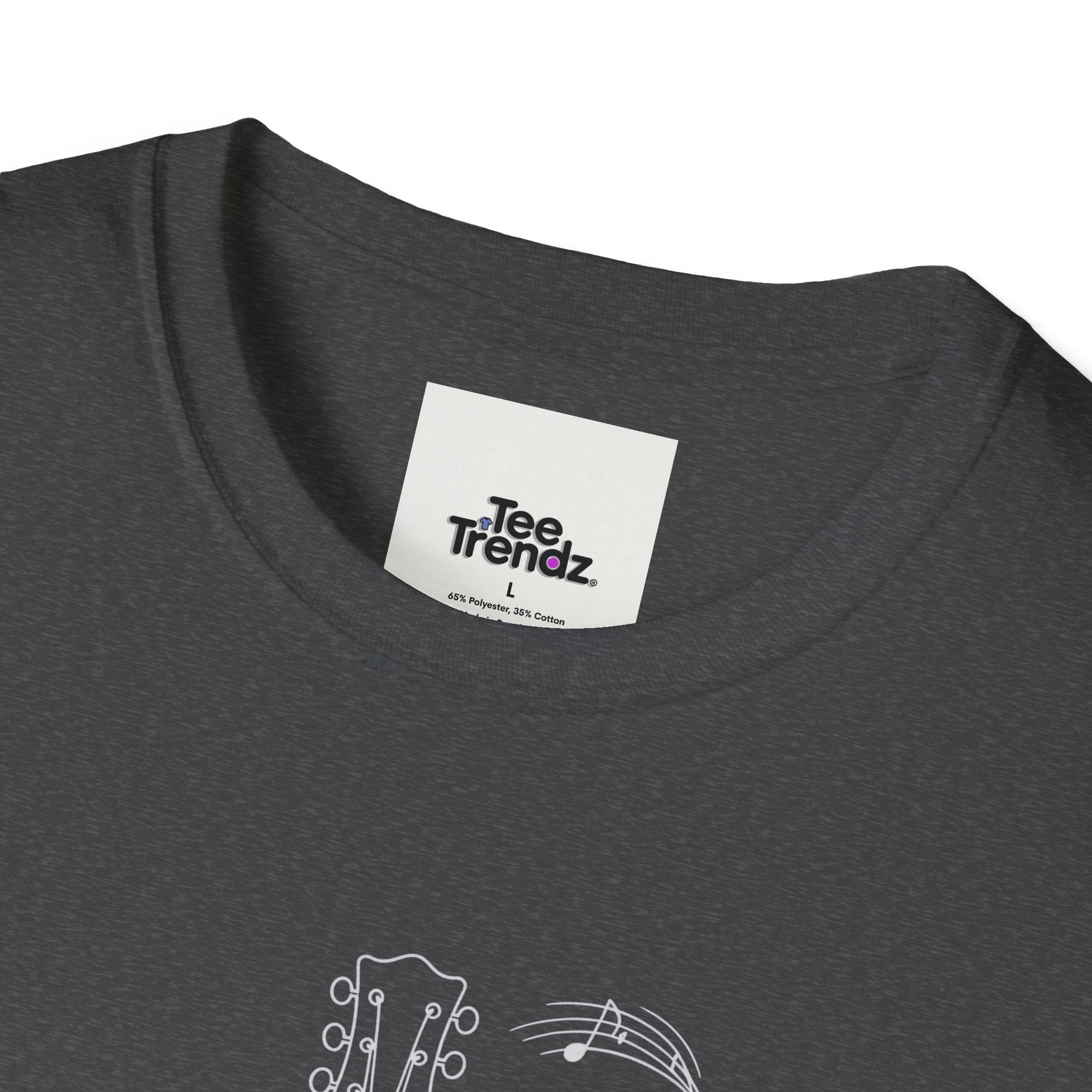 Acoustic Floral Guitar T-Shirt — 'A Heartwide Water I...' Music Tee for Songwriters & Folk Lovers