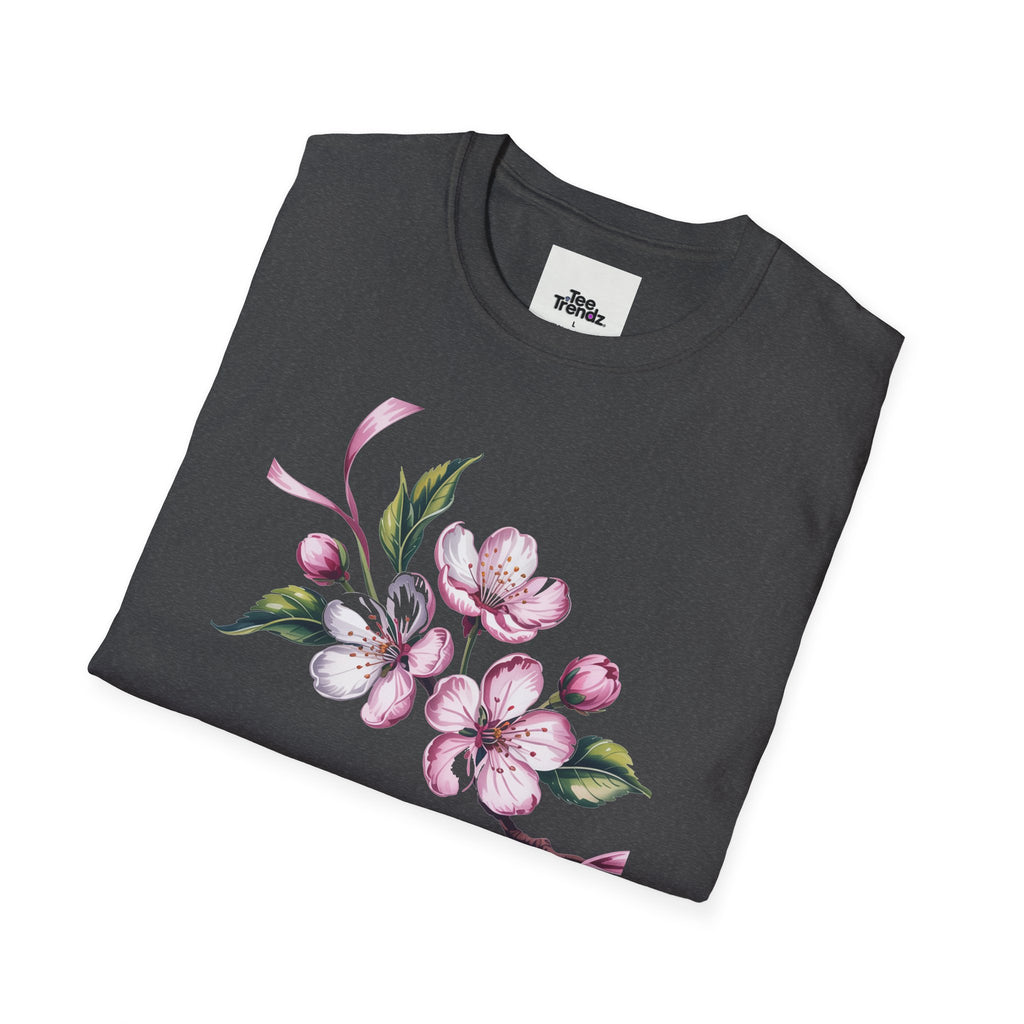 Happy Birthday Floral T-Shirt — Pink Blossom Birthday Tee
