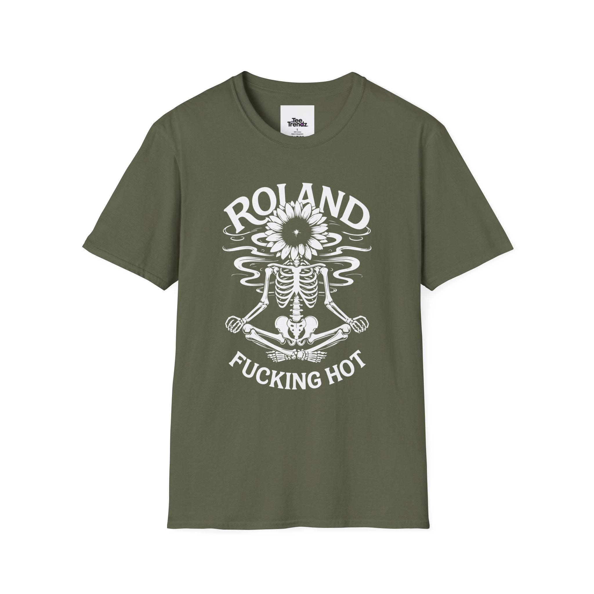 Roland “Fucking Hot” Graphic T-Shirt — Skeleton Sunband Tee