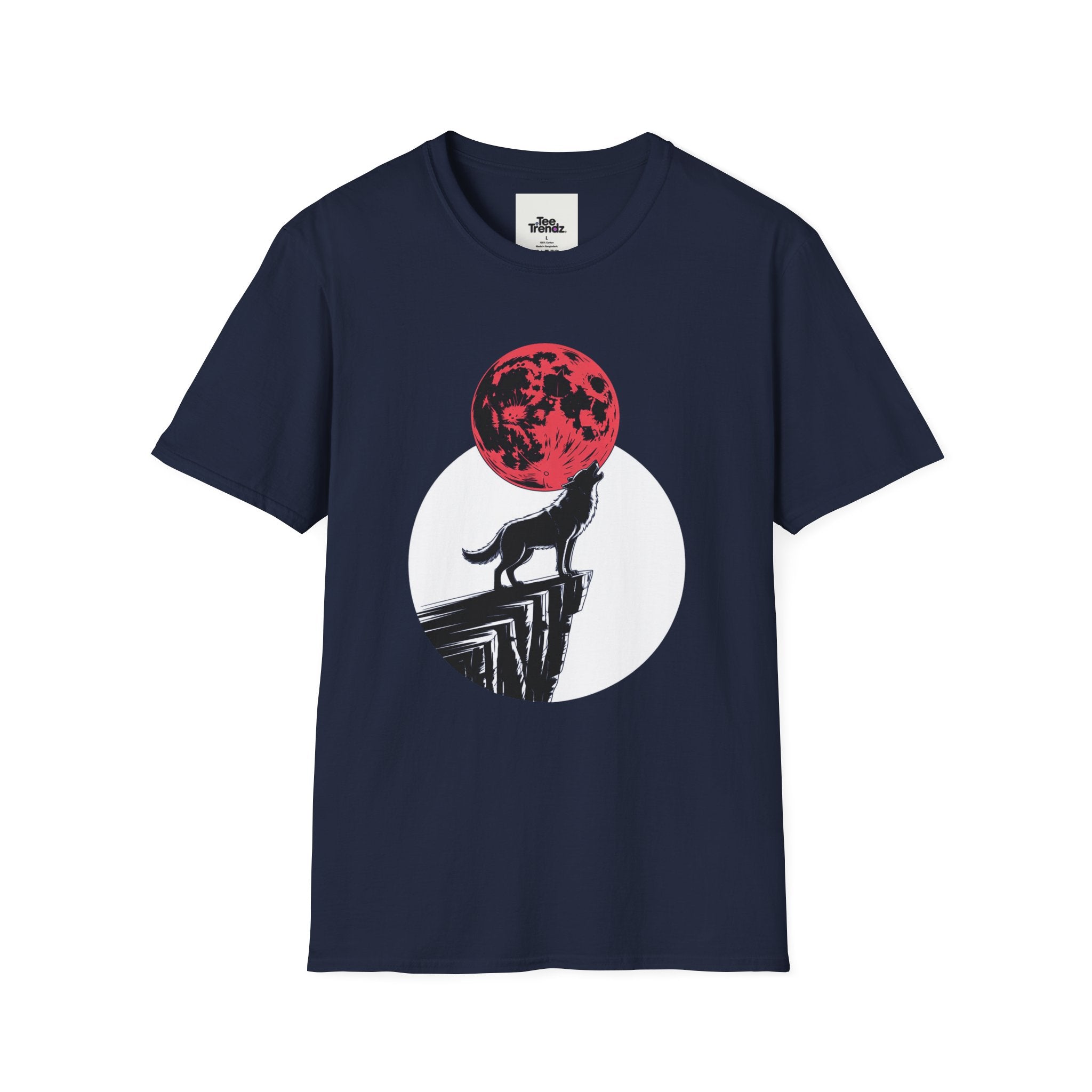 Wolf Howl T-Shirt — Red Moon Graphic Tee